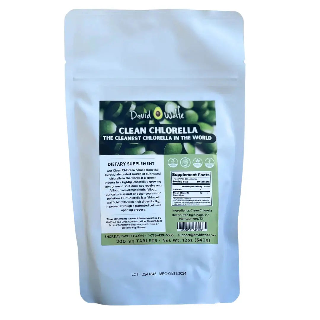 David Wolfe Organic Chlorella Tablets | 1700 Cracked-Cell Tabs for Detox & Energy David Wolfe Australia