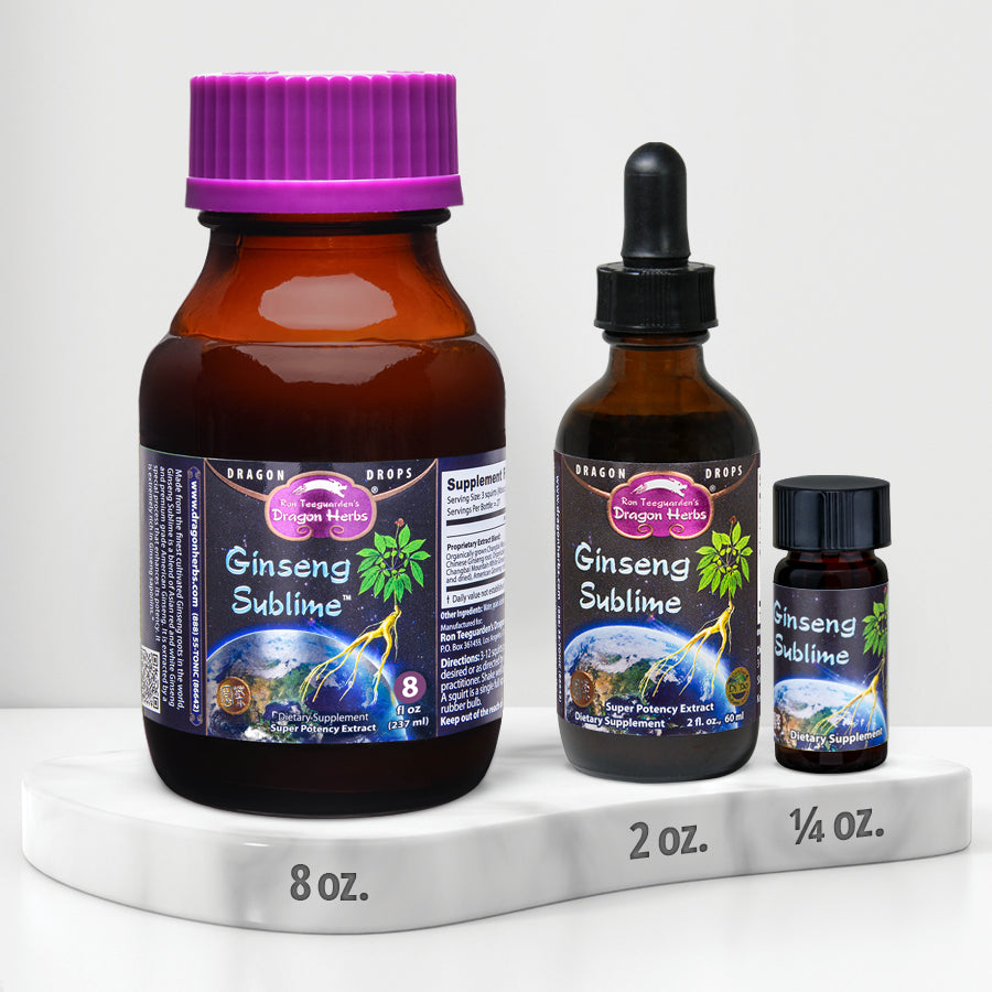 Ginseng Sublime 2oz drops, Dragon Herbs David Wolfe AUS