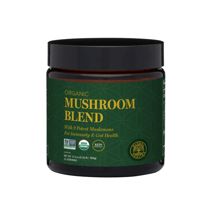 Global Healing Organic Mushroom Blend: 7-Mushroom Superfood Powder for Immunity, Brain & Energy David Wolfe AUS